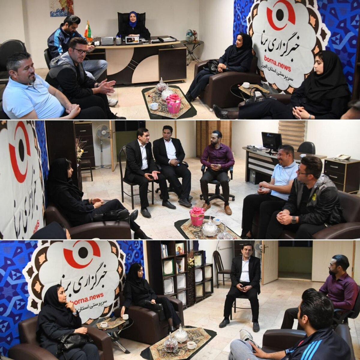 حضور سرپرست اداره کل ورزش و جوانان البرز در دفتر خبرگزاری برنا