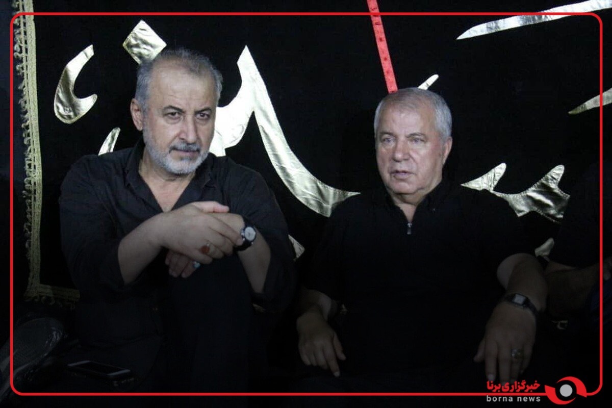 حضور علی پروین در مراسم ختم یکی از بستگان رضا درویش مدیرعامل پرسپولیس