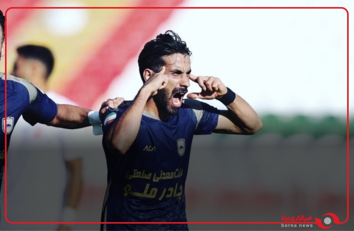 گل دوم چادرملو به تراکتور توسط رضا محمود آبادی در دقیقه 61