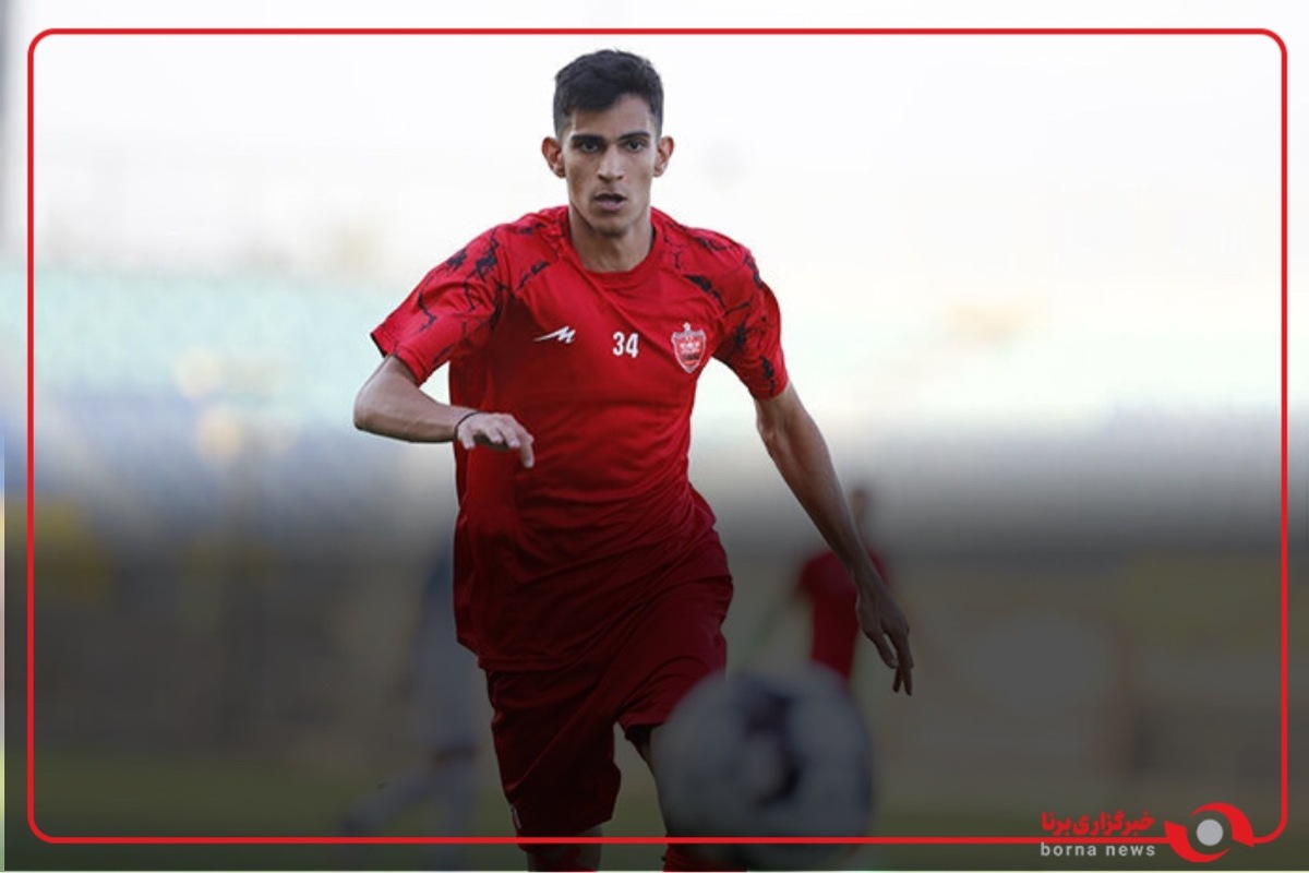 گل اول پرسپولیس به نساجی توسط علیرضا عنایت‌زاده