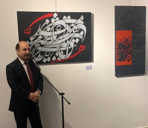 افتتاح دومین نمایشگاه نقاشیخط بانوی هنرمند ایرانی