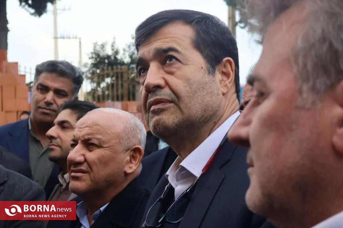 بازدید وزیر ورزش و جوانان از پروژه سالن ورزشی ۵ هزار نفری جویبار