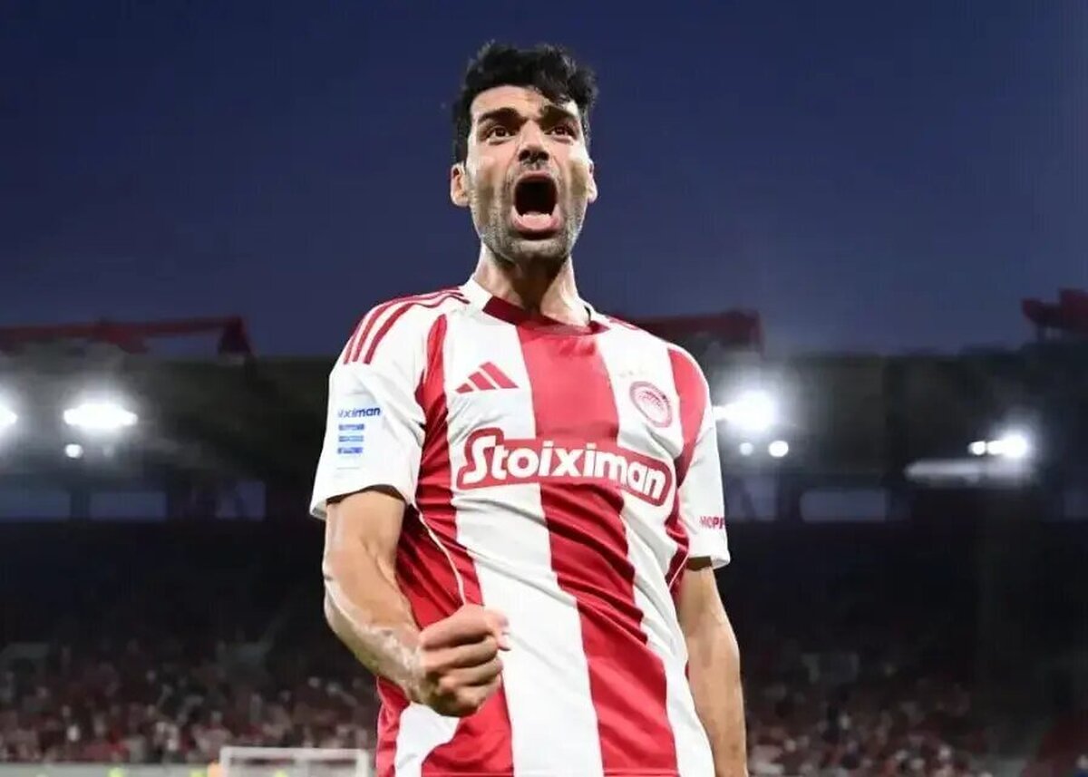 گلزنی دوباره مهدی طارمی برای المپیاکوس+ فیلم