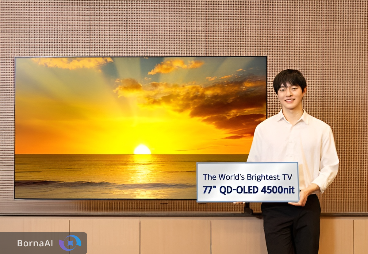 سامسونگ از درخشان‌ترین نمایشگر QD-OLED جهان پرده برداشت