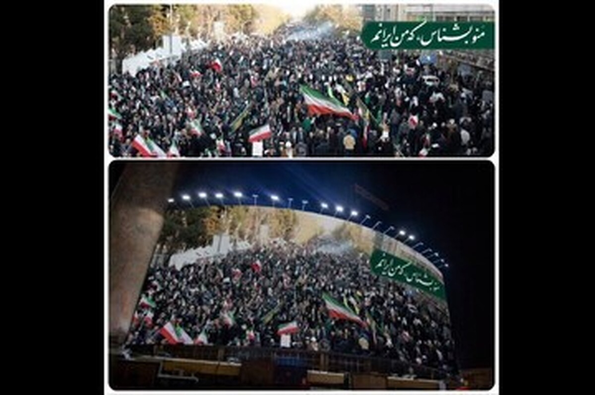 «منو بشناس که من ایرانم!» بر دیوارنگاره میدان ولیعصر (عج) ماندگار شد