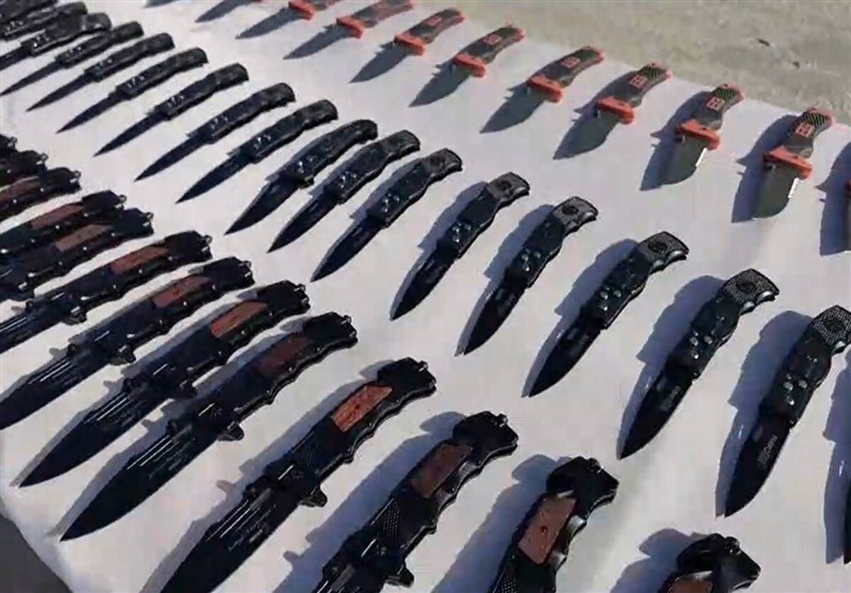 هزار قبضه سلاح سرد در استان بوشهر کشف شد