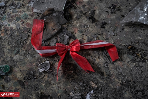 انبار امدادی و تجهیزاتی هلال احمر ایذه بعد از تخریب