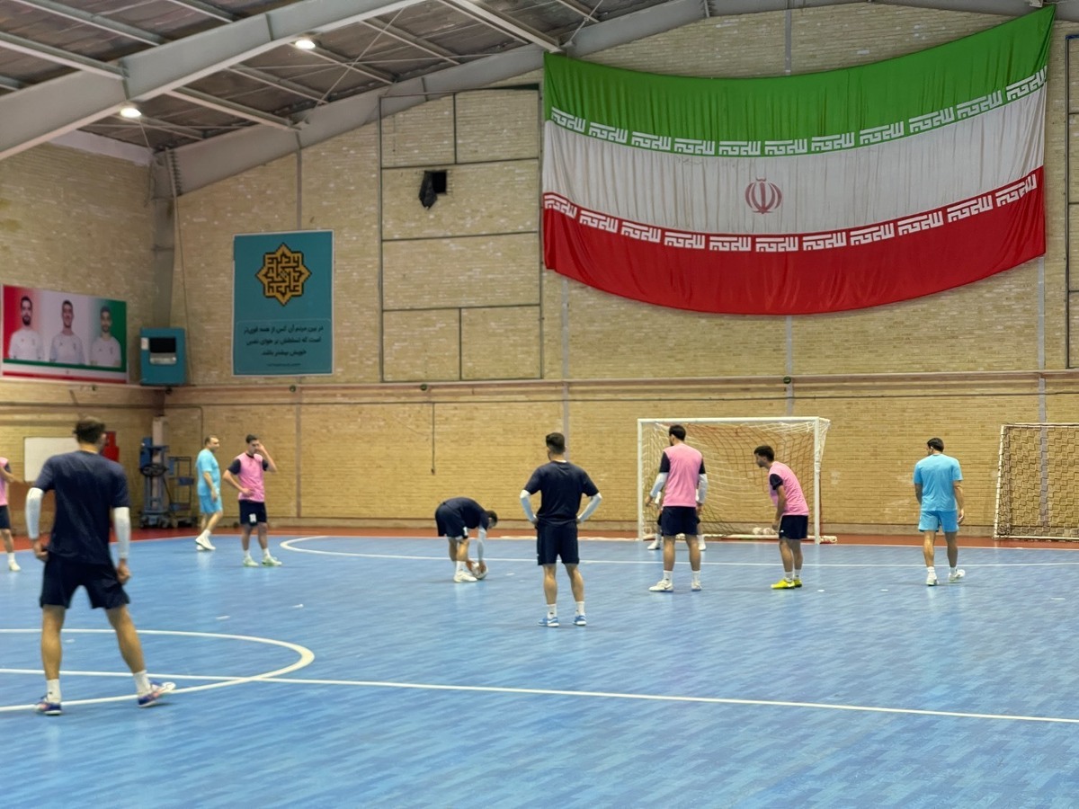 تمرین پرفشار تیم ملی فوتسال با حضور کاپیتان مصدوم