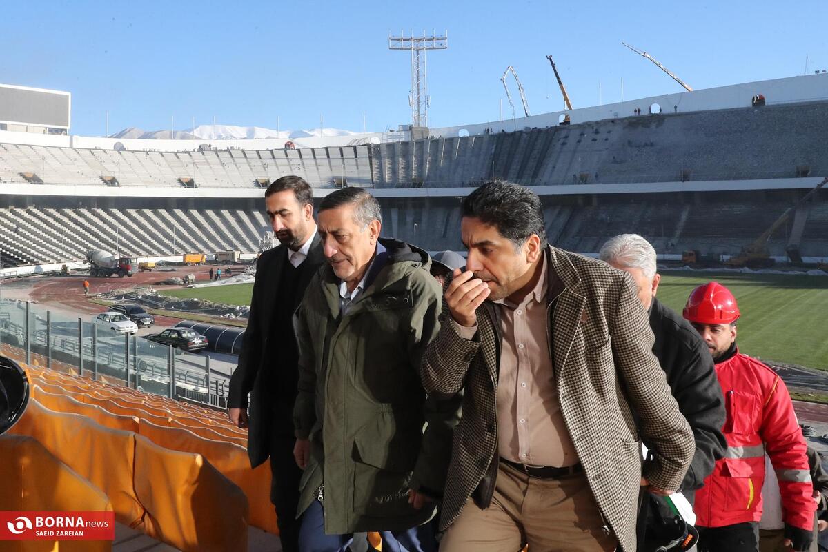 بازدید معاون اجرایی رئیس جمهور از ورزشگاه آزادی