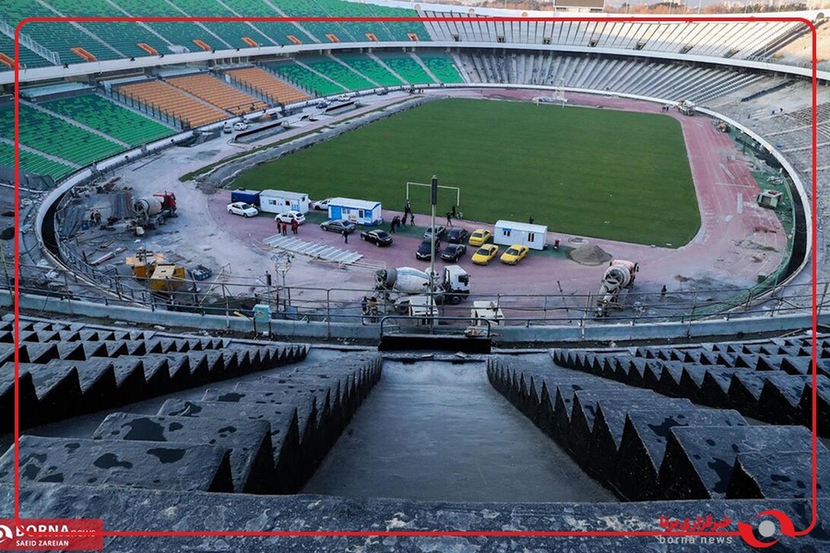 بازدید معاون اجرایی رییس‌جمهور از مراحل بازسازی ورزشگاه آزادی