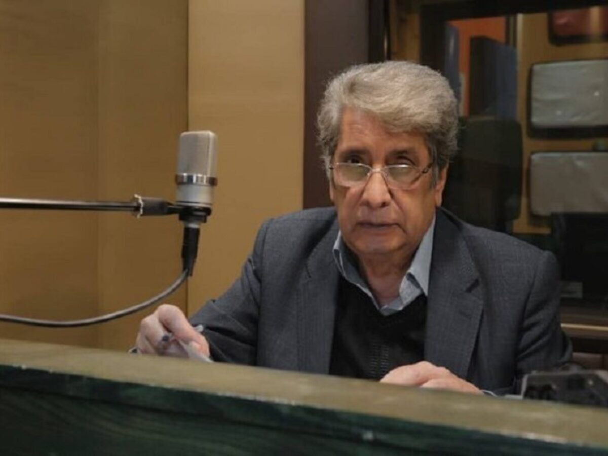 بهروز رضوی  صداپیشه و بازیگر در بستر بیماری