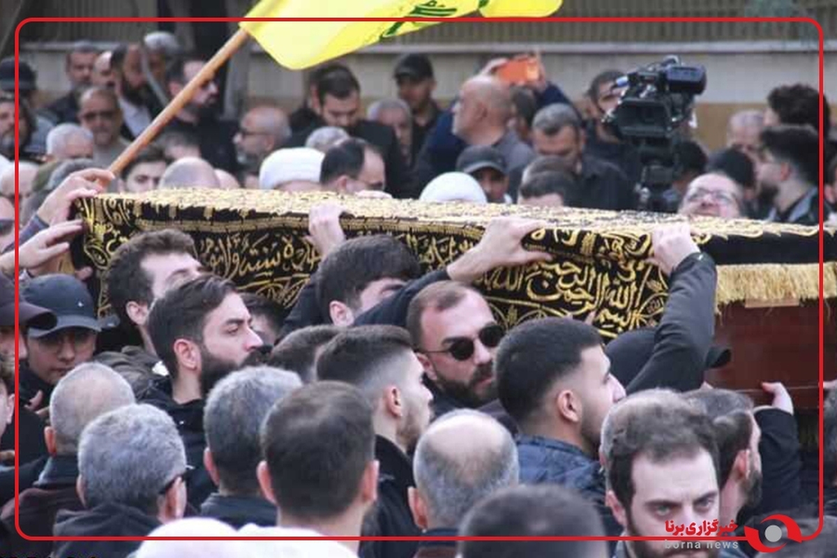 حضور سفیر ایران و شخصیت‌های لبنانی در مراسم تشییع عبدالکریم نصرالله