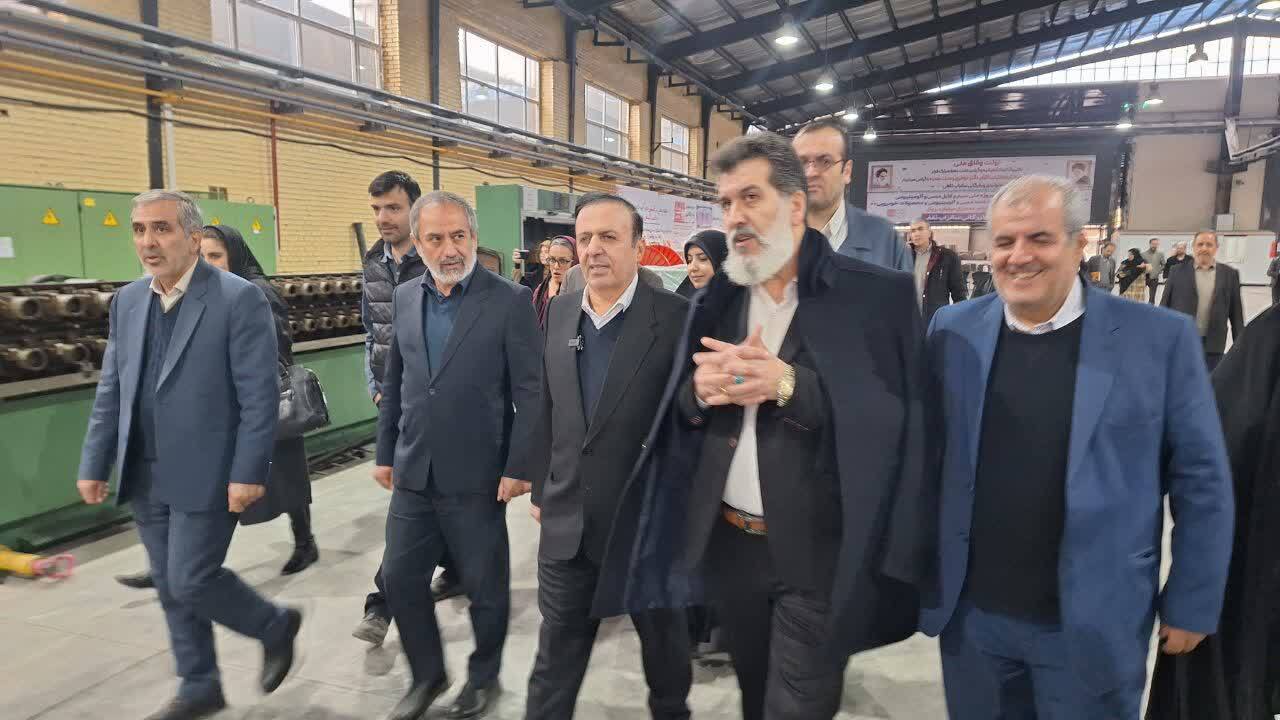 فاز نخست واحد صنعتی تولید سیم و کابل مسی در قزوین افتتاح شد 