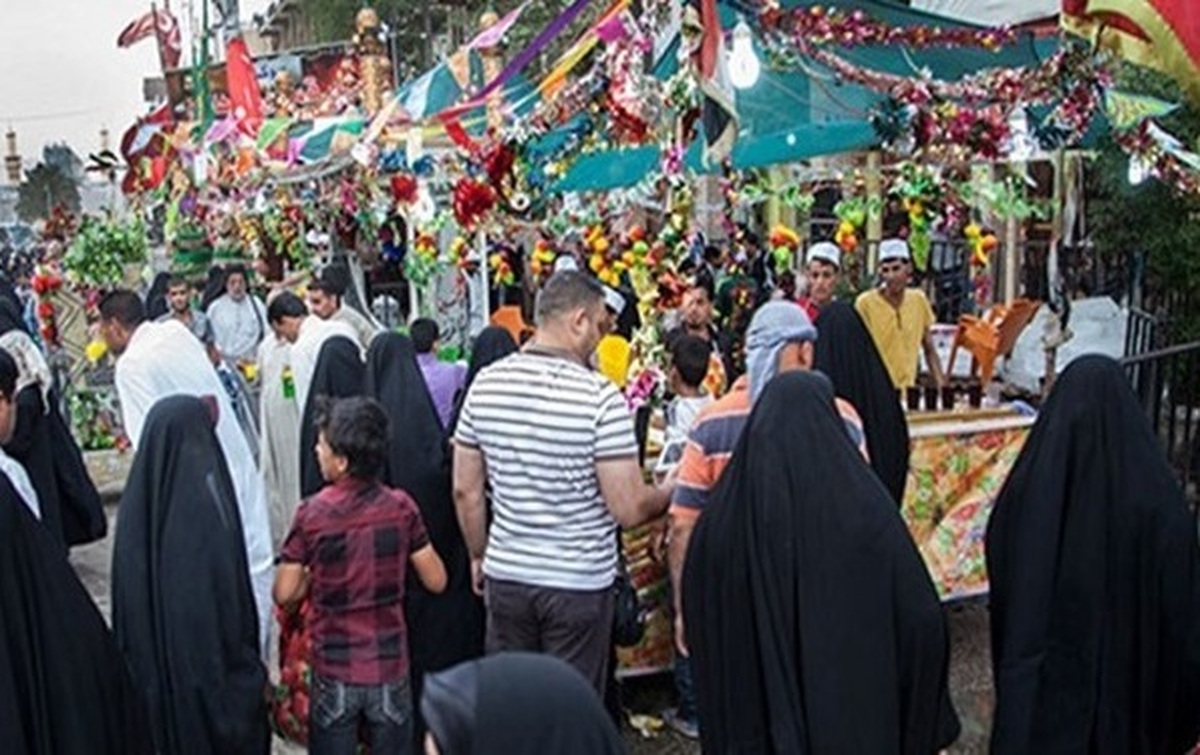 پیاده روی عراقی‌ها به مناسبت نیمه شعبان به سوی کربلا معلی