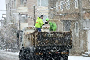 بارش برف در منطقه ۱۴ مدیریت شد