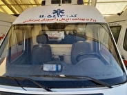 تخریب آمبولانس‌ها در قم توسط اغتشاشگران+عکس