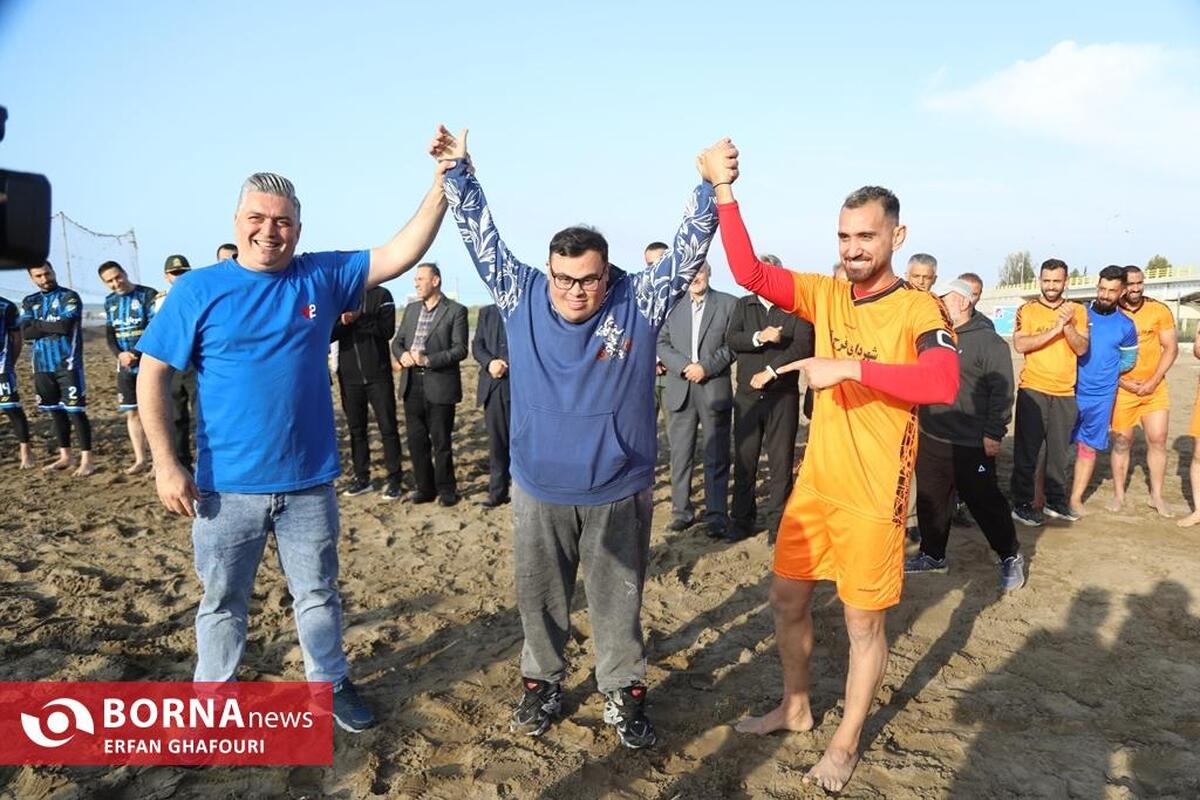 مسابقات فوتبال ساحلی فرح آباد ساری