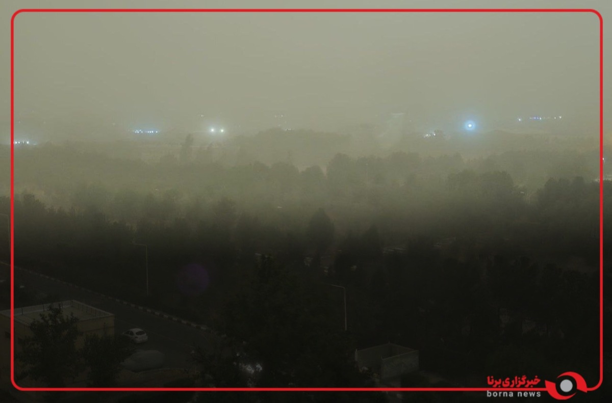 تصاویری از آغاز گردوخاک در تهران