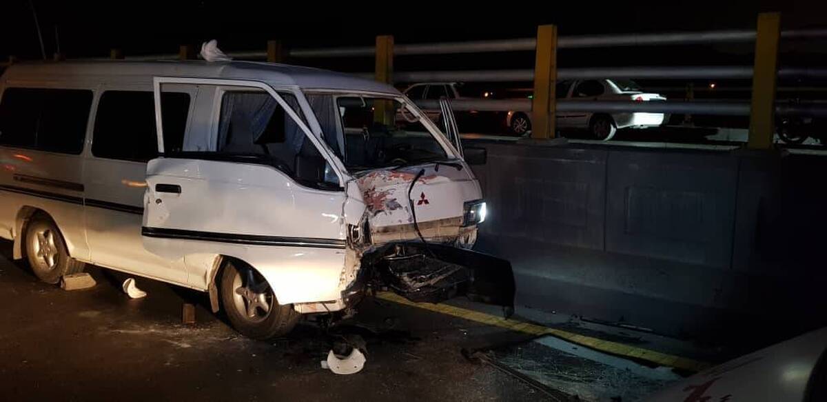 دو کشته و دو مصدوم در پی برخورد شدید ون و موتورسیکلت در بزرگراه امام علی (ع)