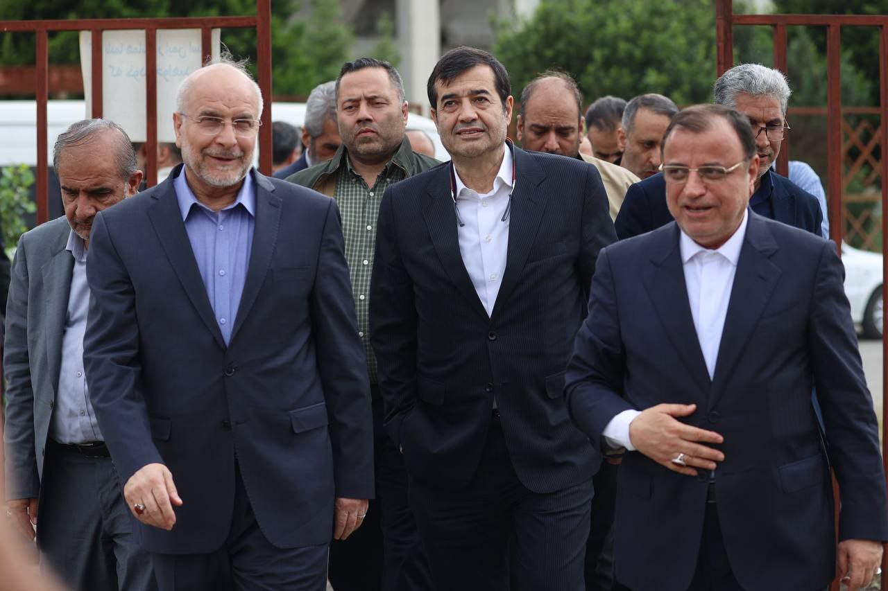 قالیباف و دنیامالی به گرگان رسیدند قالیباف و دنیامالی به گرگان رسیدند