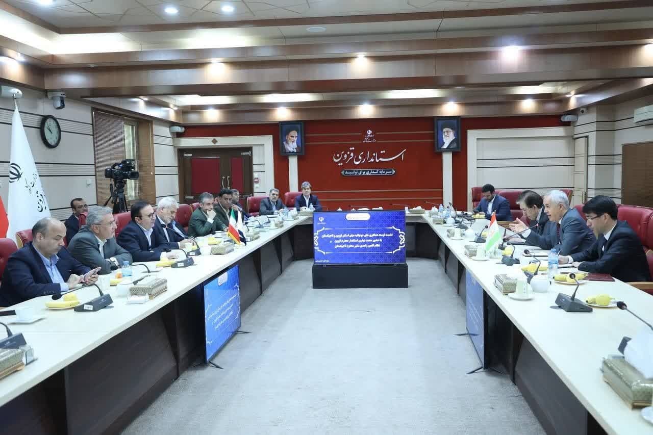 توسعه همکاری‌های دو جانبه قزوین و تاجیکستان در دستور کار قرار گرفت 