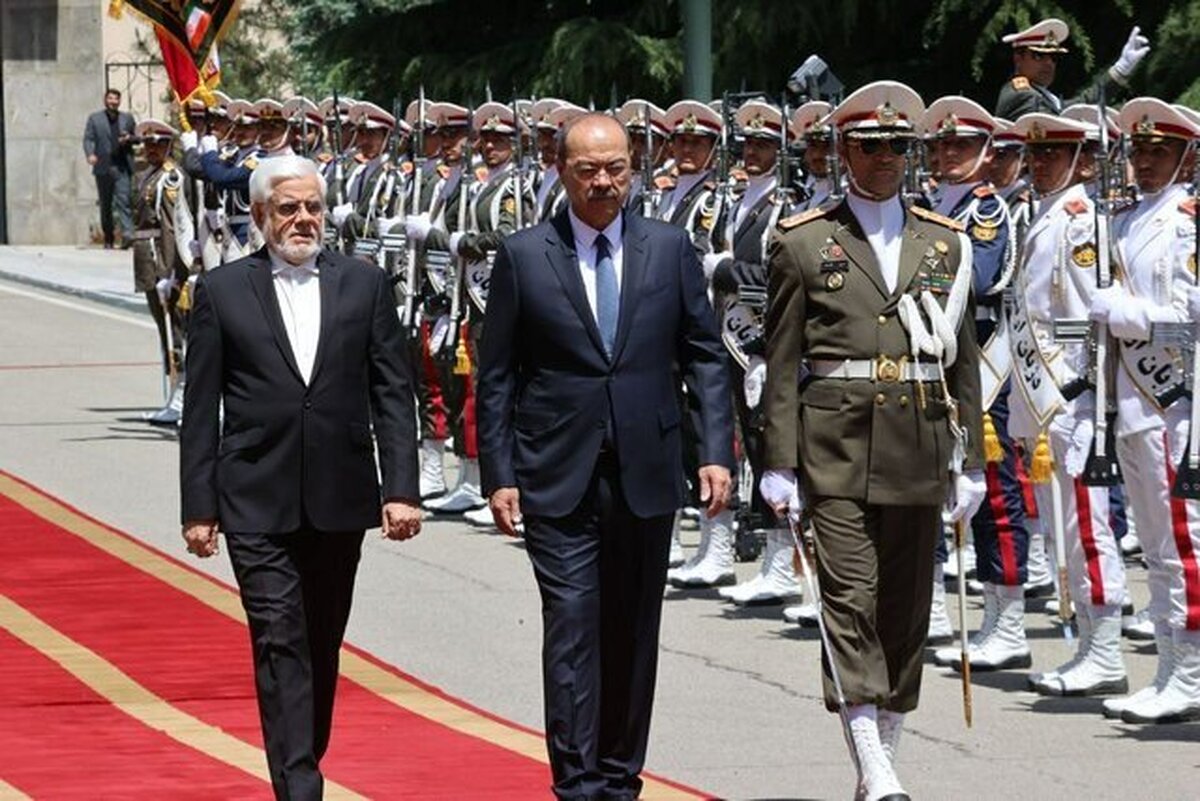 استقبال عارف از نخست‌وزیر ازبکستان