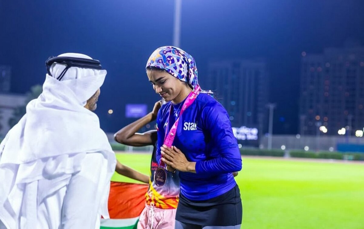 مسابقات بین‌المللی دو و میدانی دوبی/ مدال برنز نصیب دختر ایرانی شد