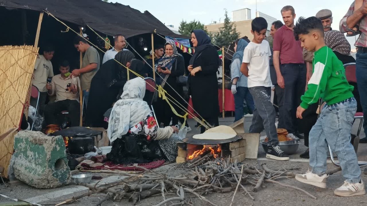 استقبال چشمگیر مردم از سیاه چادرهای عشایری در جشنواره روستایی قزوین