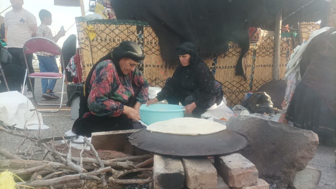 استقبال چشمگیر مردم از سیاه چادرهای عشایری در جشنواره روستایی قزوین