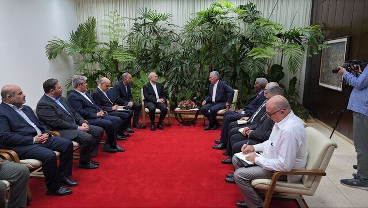 دیدار قالیباف با رئیس جمهور کوبا