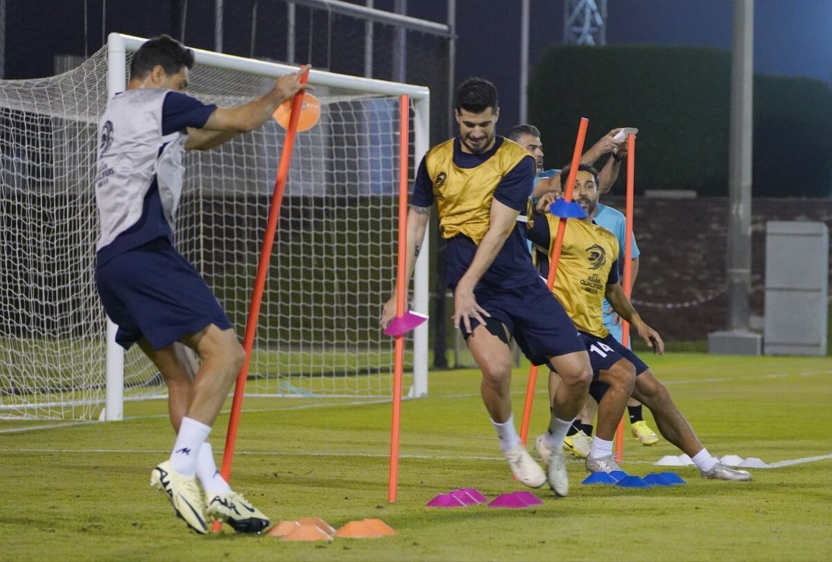 برگزاری آخرین تمرین تیم ملی پیش از مصاف با قطر
