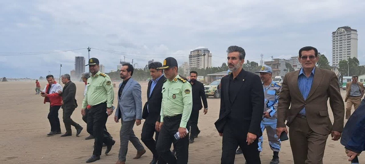 بازدید معاون سیاسی امنیتی استانداری و مدیرکل ورزش و جوانان از سواحل سه شهرستان ساحلی