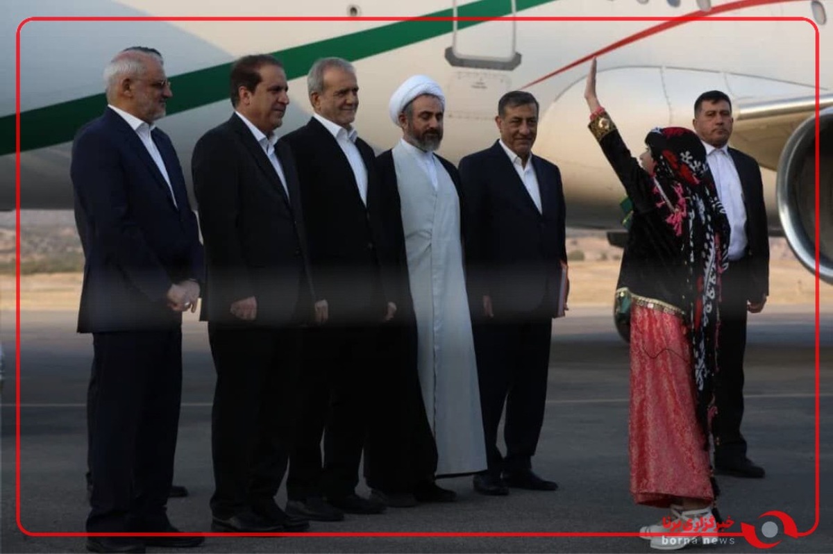 خوش‌آمدگویی اهالی عروس زاگرس به رئیس‌جمهور