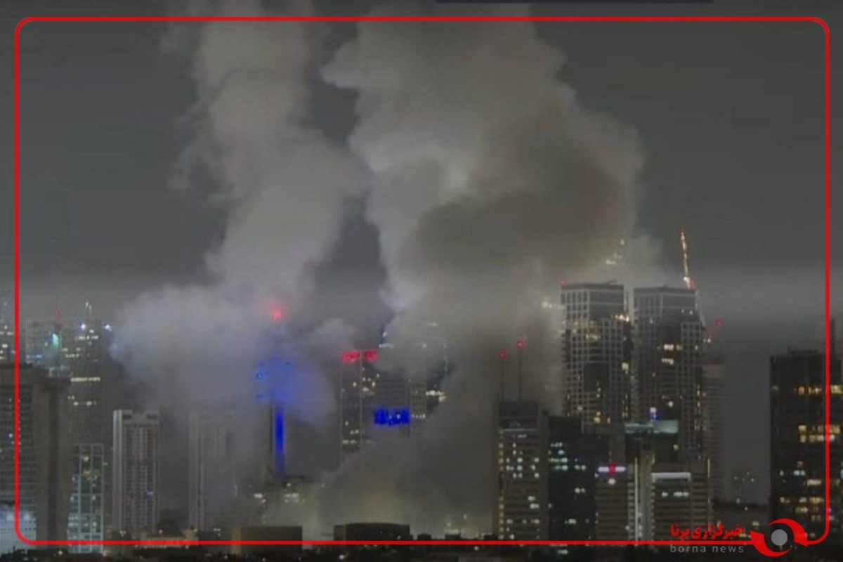 هم اکنون تلاویو قرمز زیر آتش موشک ایران اسلامی