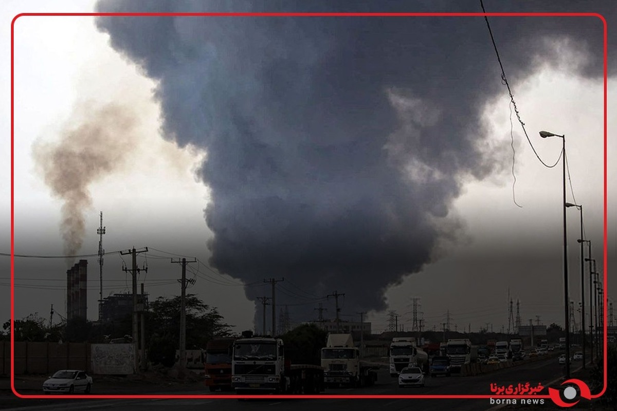 فیلمی از  کارخانه خودروسازى در بروجرد پس از حمله اسراییل