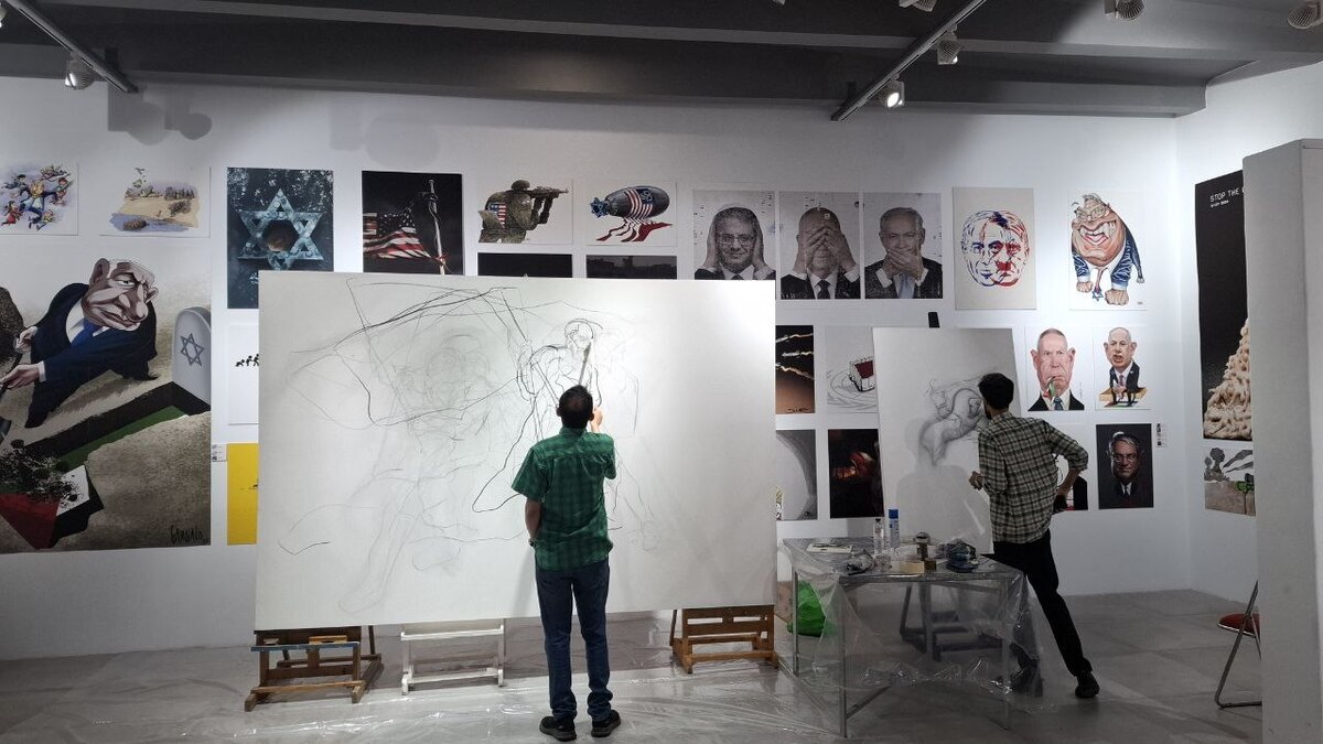 هنرمندان تجسمی حوزه هنری به حمله رژیم صهیونیستی واکنش نشان دادند