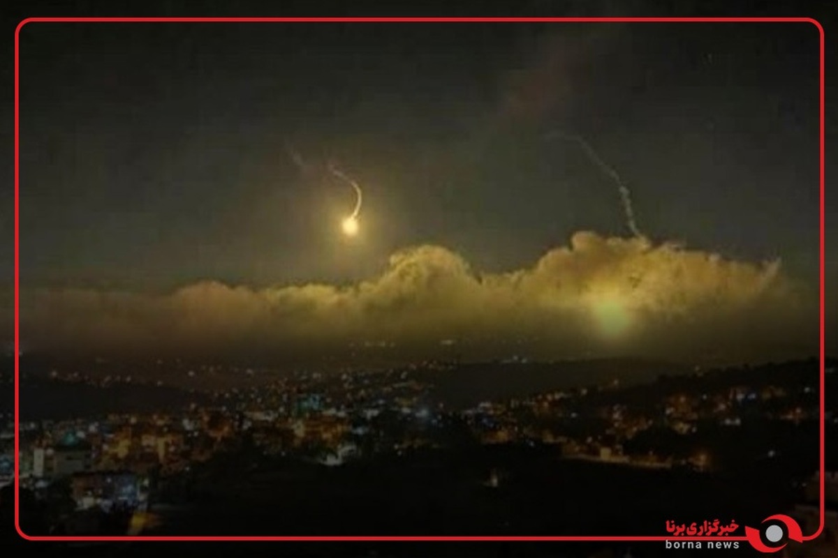 رؤیت یکی از موشک‌ها در آسمان جنوب لبنان