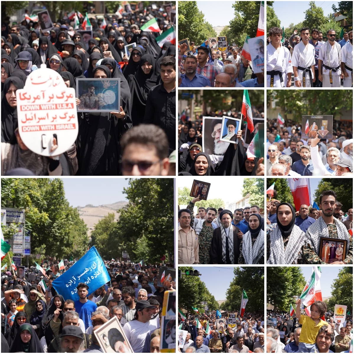 برگزاری پرشور راهپیمایی جمعه خشم و نصر در خرم آباد