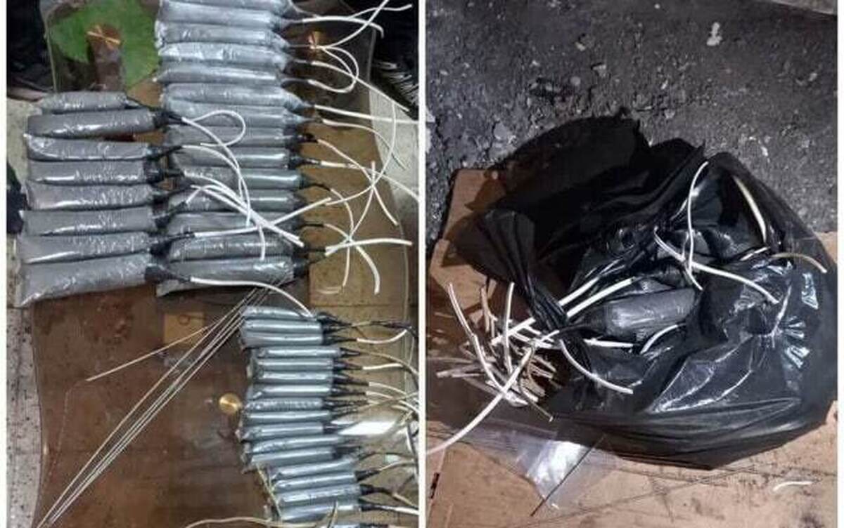 کشف یک محموله بمب دست ساز در گیلان