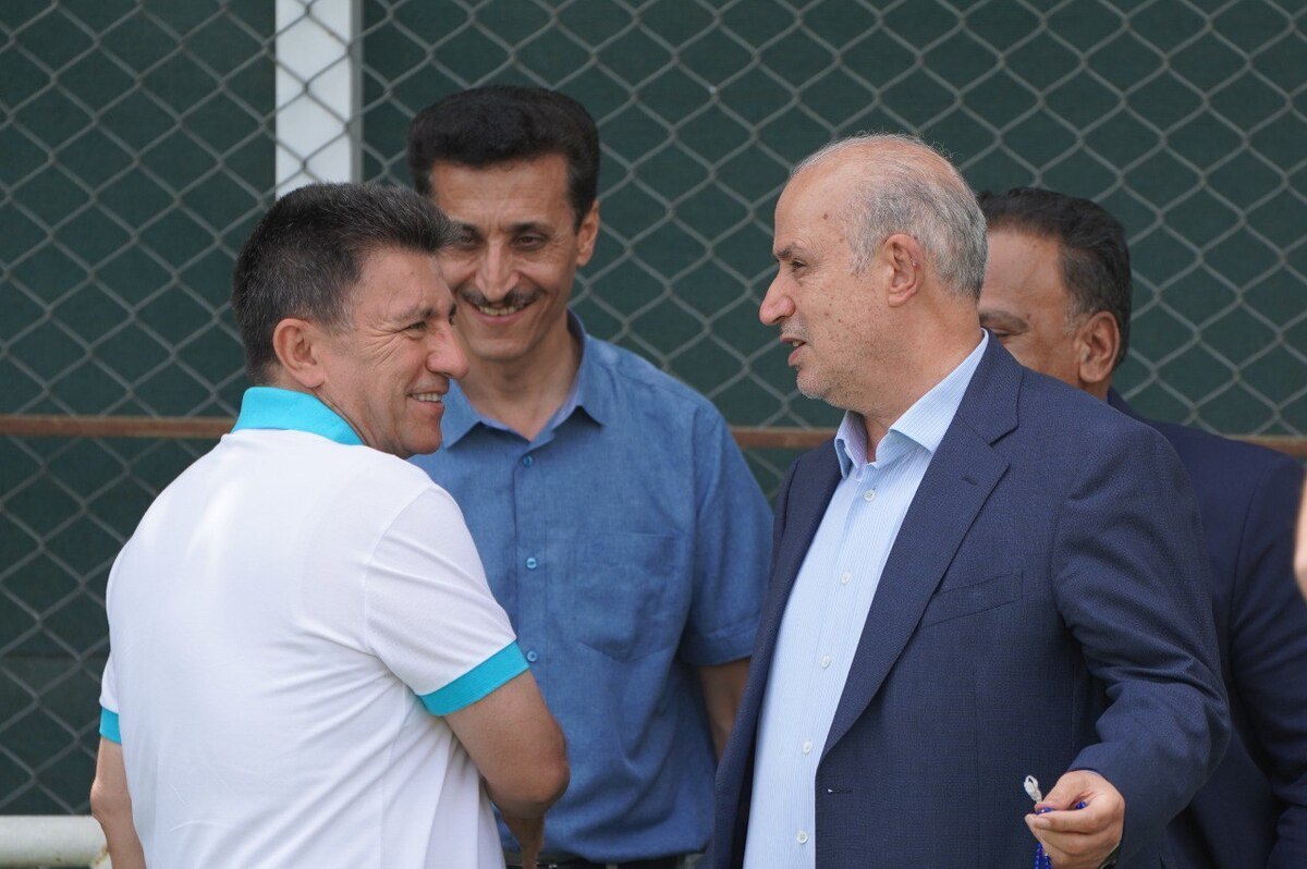 مهمانان ویژه گرمابخش تمرین شاگردان قلعه نویی