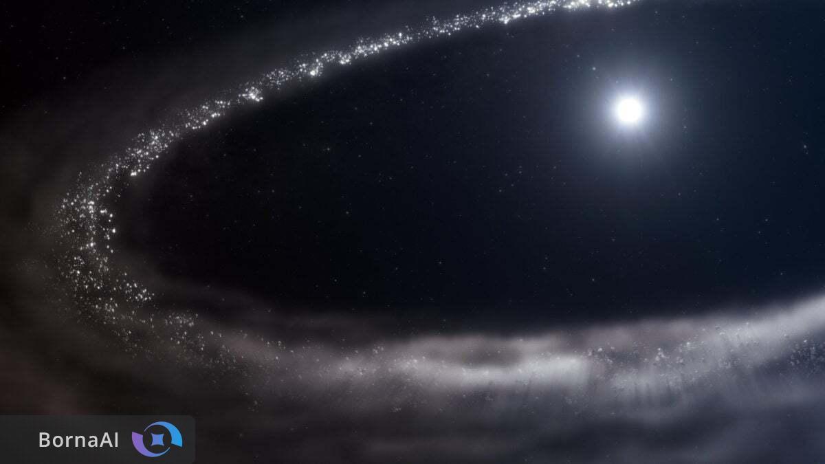 یخ آب در مدار ستاره‌ای دوردست کشف شد