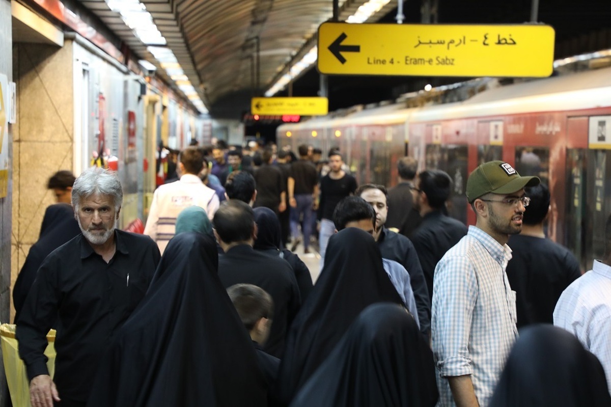 جابه جایی بیش از ۲۴ میلیون و ۶۸۲ نفر توسط مترو در فروردین ماه
