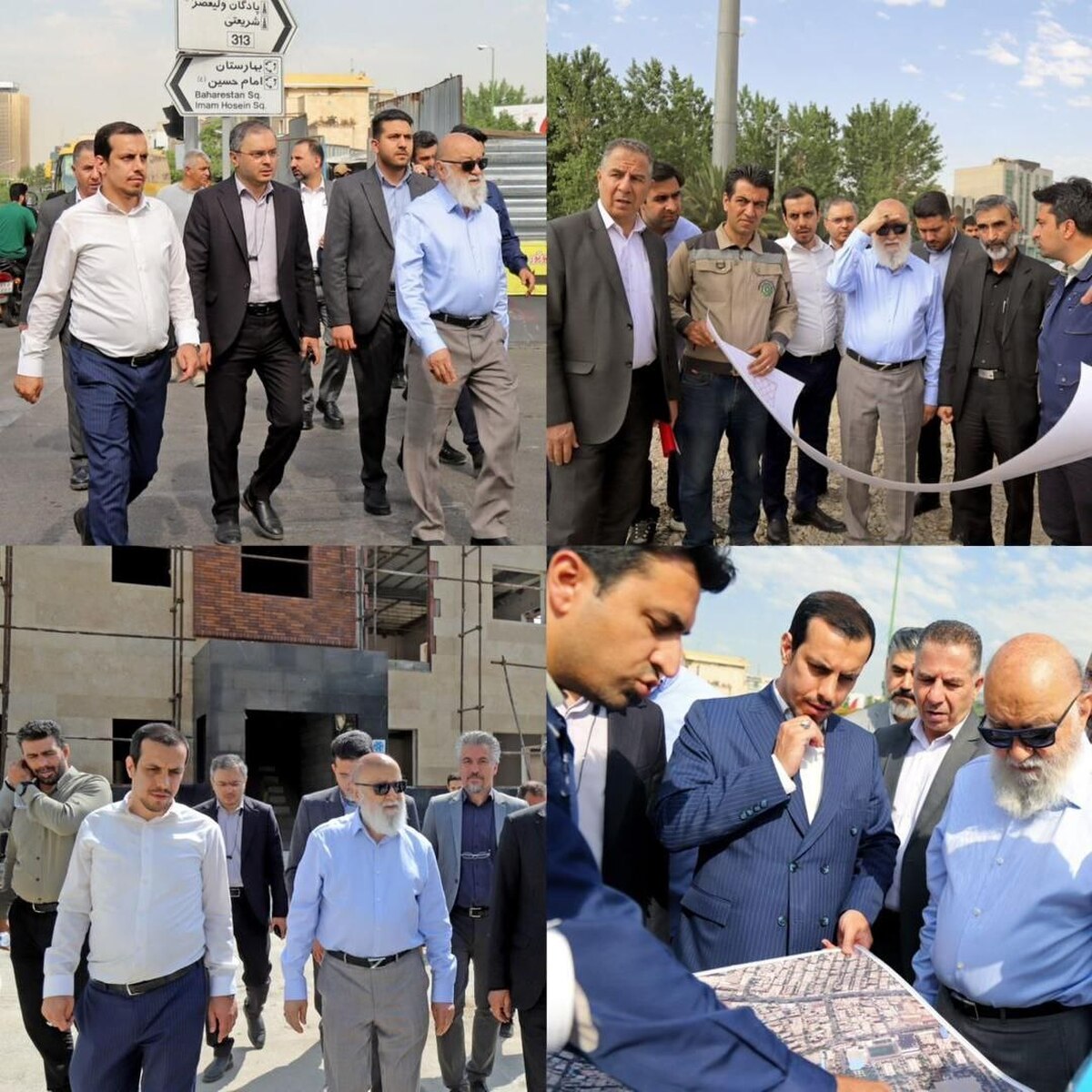 بازدید مهدی چمران رییس شورای اسلامی شهر تهران از پروژه‌های منطقه ۷