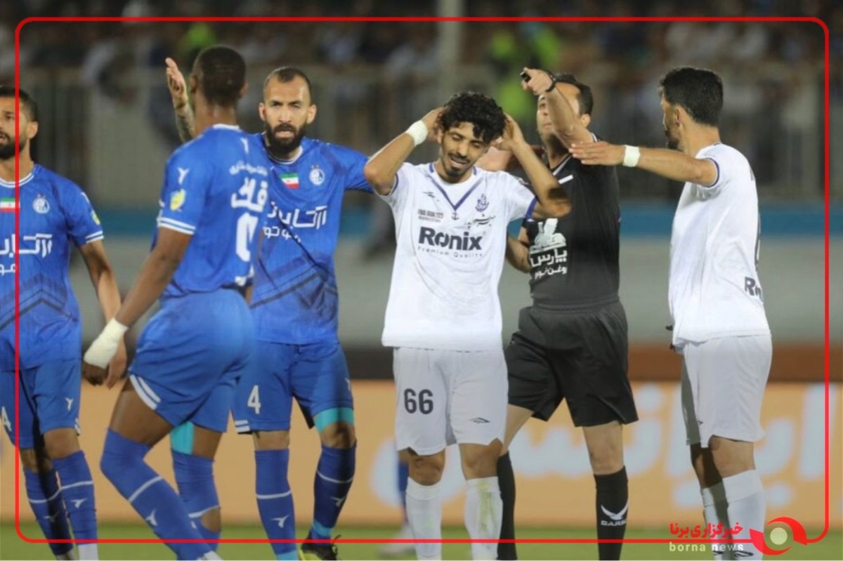 گل استقلال به ملوان که مردود اعلام شد