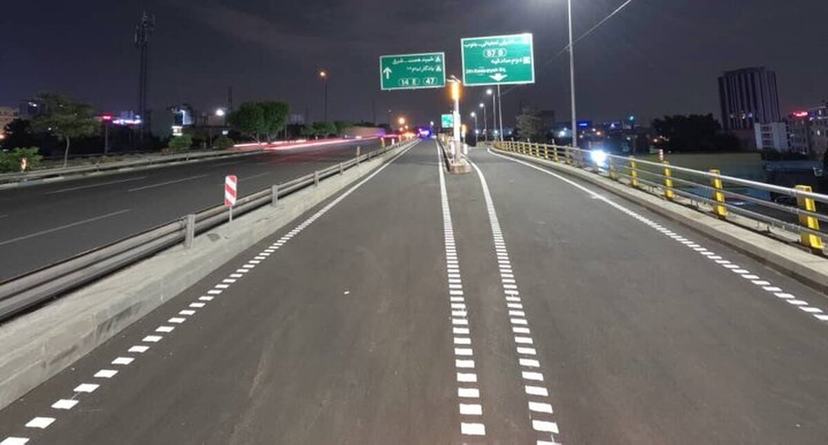 بهره‌برداری از دوربرگردان غیرهمسطح بزرگراه شهید چمران طی روز‌های آتی