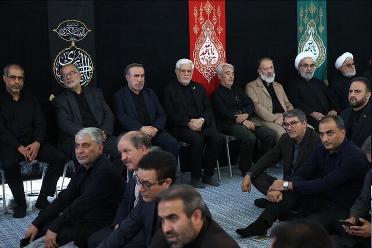 حضور عارف در بزرگداشت شهدای حمله رژیم صهیونیستی