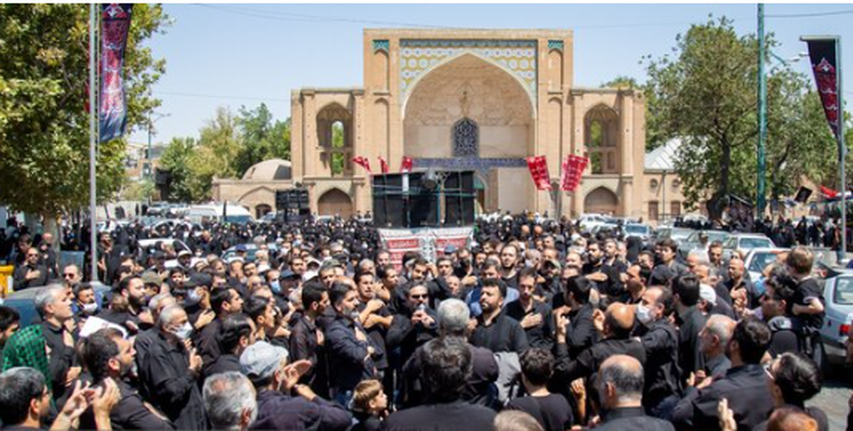 عزاداری مردم قزوین در روز تاسوعای حسینی 