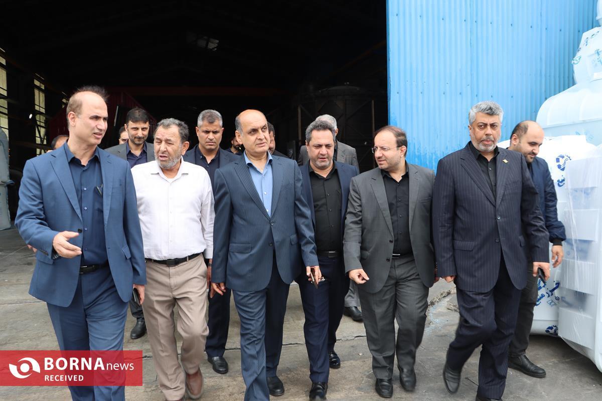 بازدید استاندار گیلان از سه واحد تولیدی در منطقه آزاد انزلی