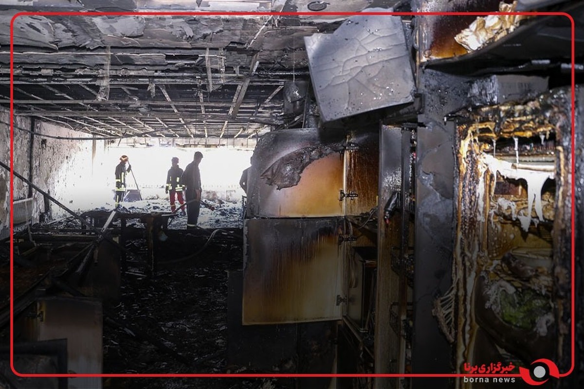 آتش سوزی در کارگاه مبل سازی محله مرتضی گرد تهران