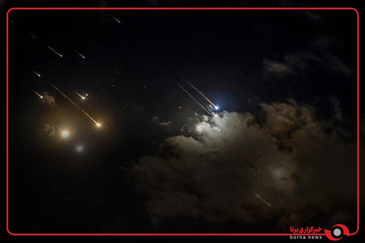 ورود یکی از موشک‌ها به آسمان سرزمین‌های اشغالی